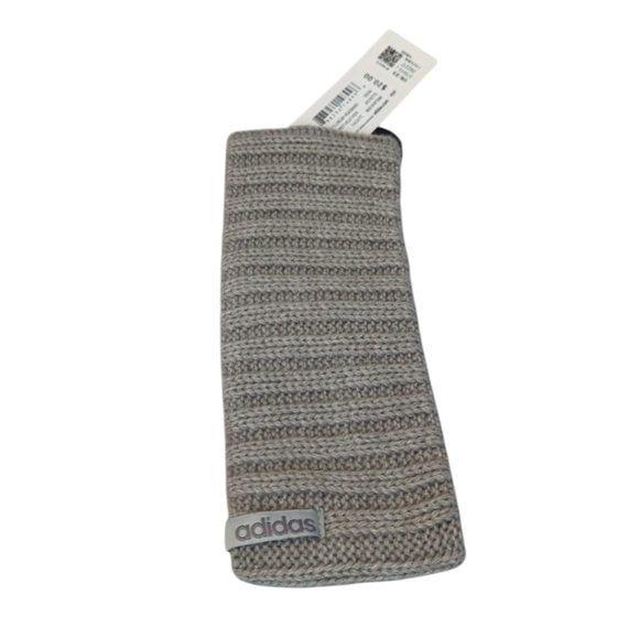Adidas Linear Knit Light Grey Heather Headband - Picture 1 of 8